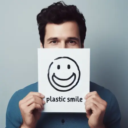 Fake plastic smiles.
